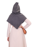 DIANA Wool Grey – Medieval Viking Wool Hood (Gugel)