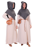 DIANA Wool Grey – Medieval Viking Wool Hood (Gugel)