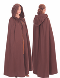 DINA Cotton Brown Hooded Cloak – Medieval Viking Timeless Elegance and Practicality