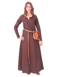FREYA Cotton  Brown - Medieval Viking Underdress