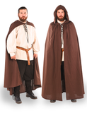 HERO Brown - Men's Medieval Viking Hooded Cloak