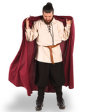 HERO Burgundy - Men's Medieval Viking Hooded Cloak