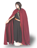 LORD WOOL Unisex Burgundy Cloak - Medieval Viking Hooded Cloak and Capes for Women and Men