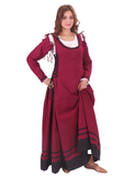 MIA Cotton Burgundy – XV-XVI Century Inspired Medieval Viking Renaissance Dress
