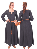Wilma Wool Grey – Wool Medieval Viking Women Dress